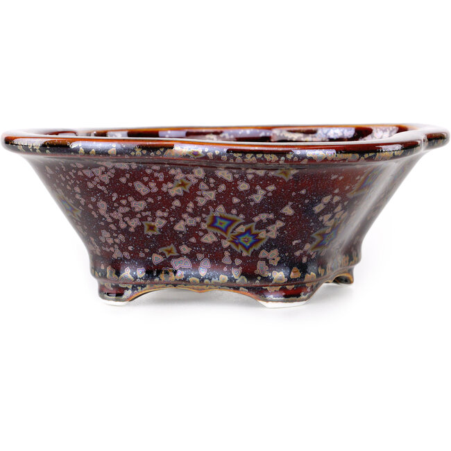 Vaso bonsai marrone Mokko di Heian Kosen - 153 x 140 x 53 mm