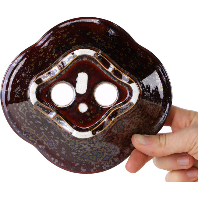 Maceta para bonsái marrón Mokko de Heian Kosen - 153 x 140 x 53 mm