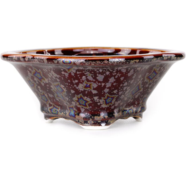 Maceta para bonsái marrón Mokko de Heian Kosen - 153 x 140 x 53 mm