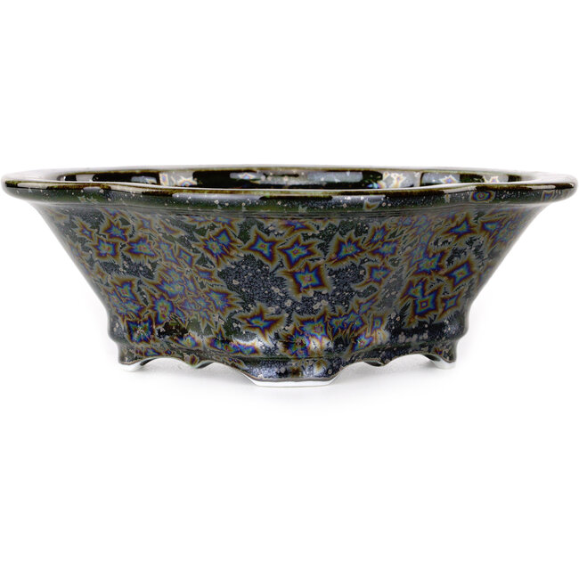 Vaso bonsai nero Mokko di Heian Kosen - 170 x 157 x 60 mm