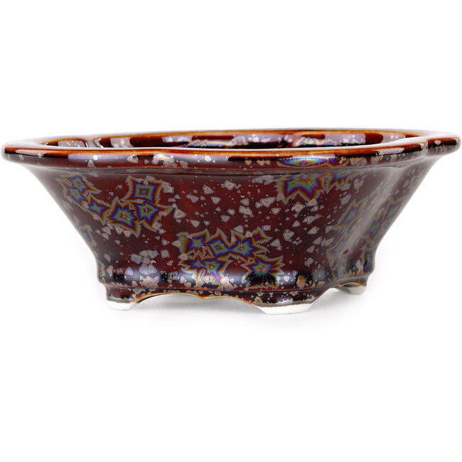 Maceta para bonsái marrón Mokko de Heian Kosen - 153 x 140 x 53 mm