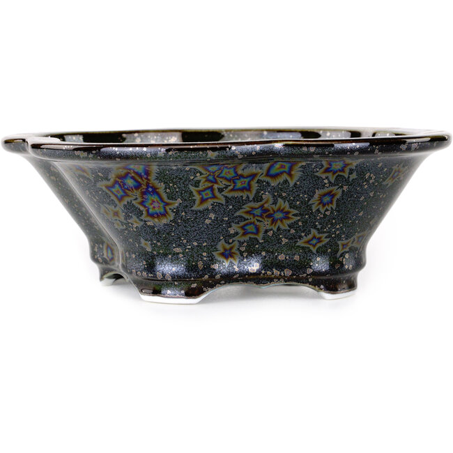 Mokko zwarte bonsaipot van Heian Kosen - 170 x 157 x 60 mm