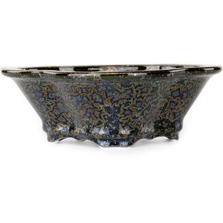 Heian Kosen Pot à bonsaï noir 170 mm par Heian Kosen, Kyoto, Japon