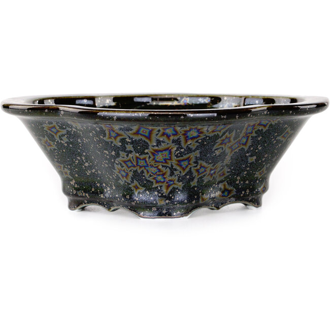 Mokko zwarte bonsaipot van Heian Kosen - 170 x 157 x 60 mm