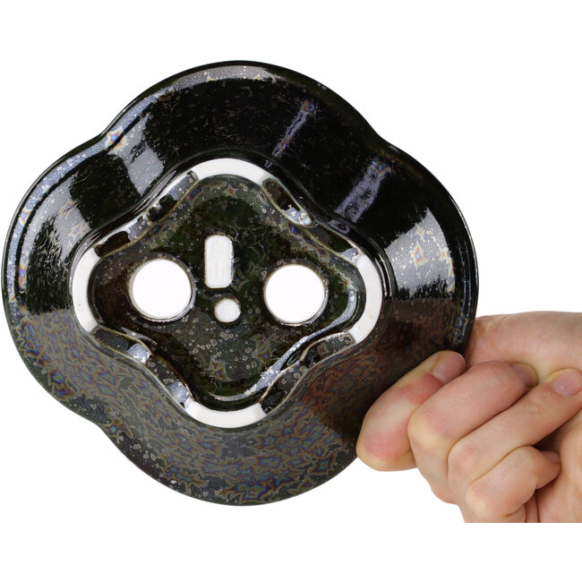 Schwarzer Mokko-Bonsai-Topf von Heian Kosen - 170 x 157 x 60 mm