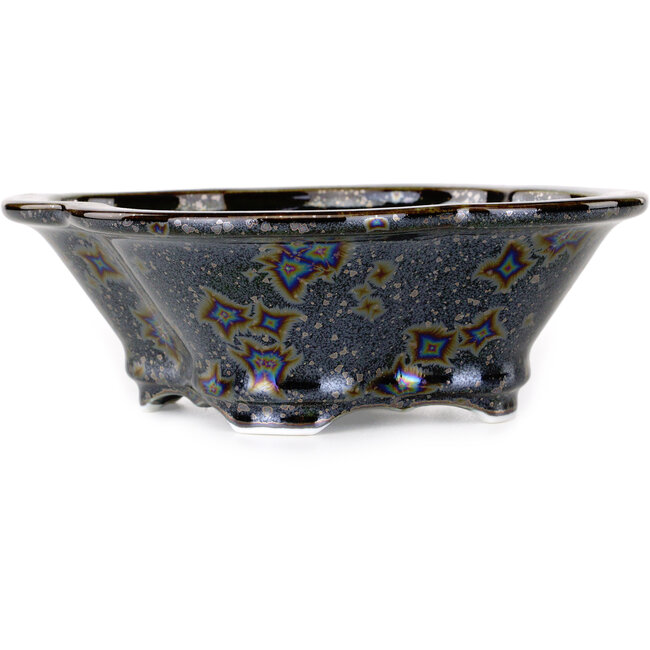 Mokko zwarte bonsaipot van Heian Kosen - 170 x 157 x 60 mm