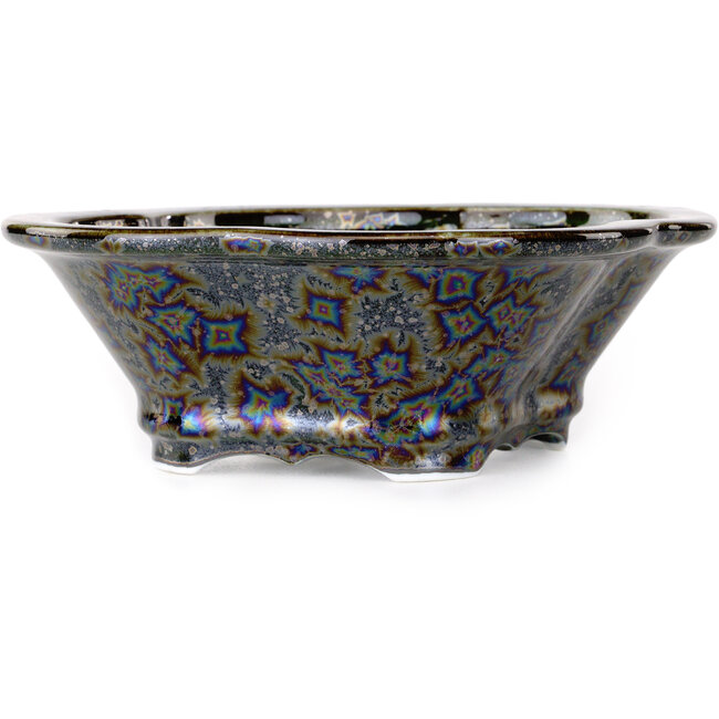 Mokko zwarte bonsaipot van Heian Kosen - 170 x 157 x 60 mm