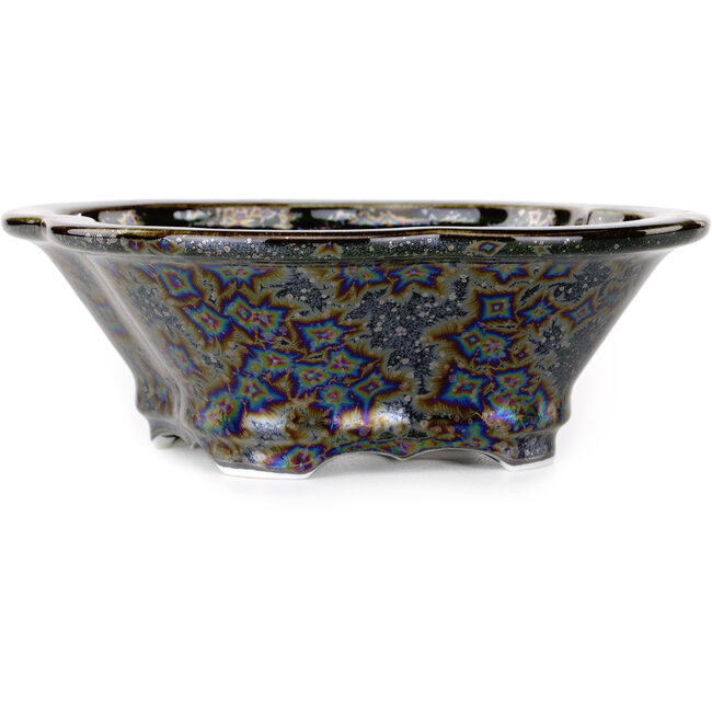 Vaso bonsai nero Mokko di Heian Kosen - 170 x 157 x 60 mm