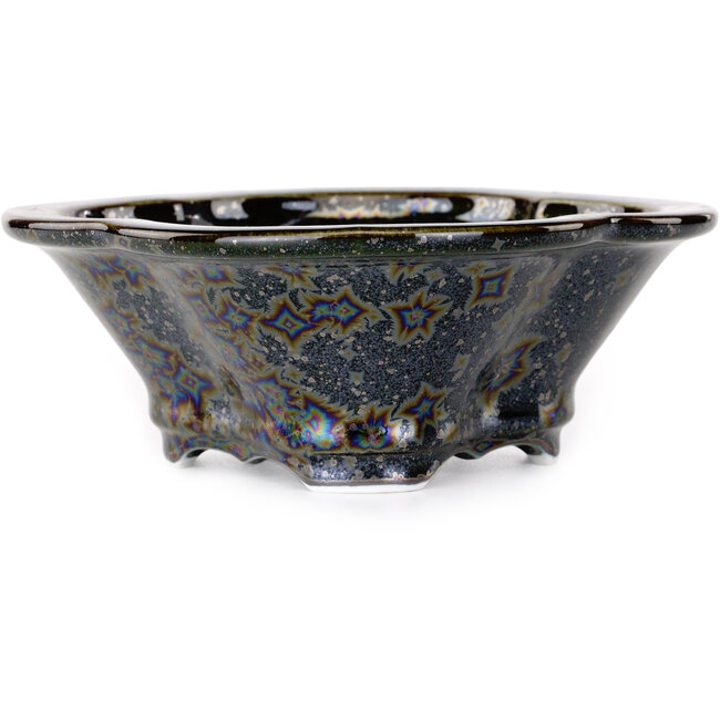 Vaso bonsai nero Mokko di Heian Kosen - 170 x 157 x 60 mm