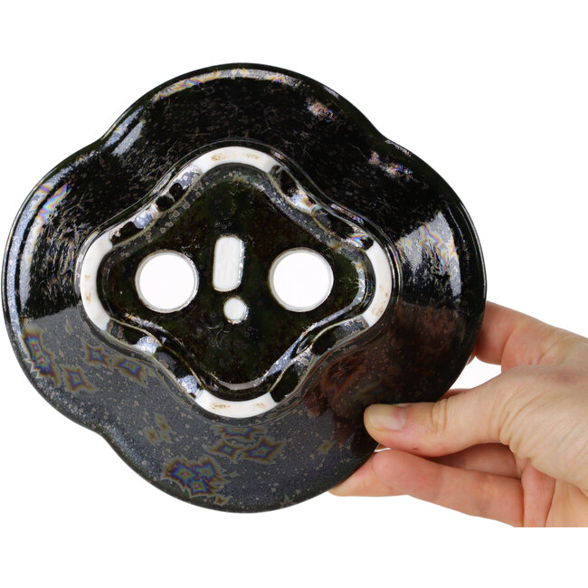 Vaso bonsai nero Mokko di Heian Kosen - 170 x 157 x 60 mm