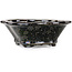 Mokko black bonsai pot by Heian Kosen - 153 x 140 x 53 mm