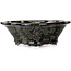 Mokko black bonsai pot by Heian Kosen - 153 x 140 x 53 mm
