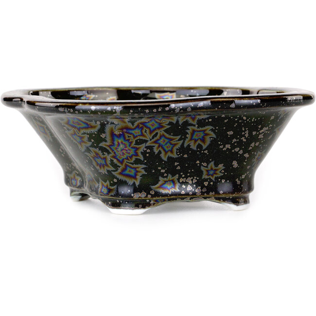 Mokko zwarte bonsaipot van Heian Kosen - 153 x 140 x 53 mm