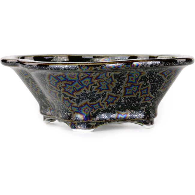 Mokko zwarte bonsaipot van Heian Kosen - 153 x 140 x 53 mm