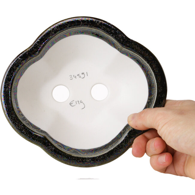 Maceta para bonsái Mokko negra de Heian Kosen - 153 x 140 x 53 mm