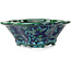 Maceta para bonsái Mokko verde y azul de Heian Kosen - 170 x 157 x 60 mm
