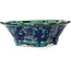 Maceta para bonsái Mokko verde y azul de Heian Kosen - 170 x 157 x 60 mm