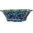 Maceta para bonsái Mokko verde y azul de Heian Kosen - 170 x 157 x 60 mm