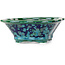 Maceta de bonsái Mokko verde y azul de Heian Kosen - 153 x 140 x 53 mm