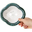 Maceta de bonsái Mokko verde y azul de Heian Kosen - 153 x 140 x 53 mm