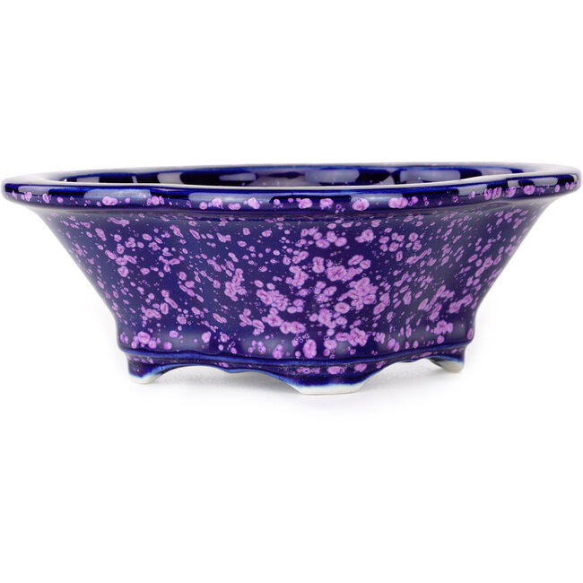 Vaso bonsai viola Mokko di Heian Kosen - 153 x 140 x 53 mm