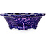 Mokko purple bonsai pot by Heian Kosen - 153 x 140 x 53 mm