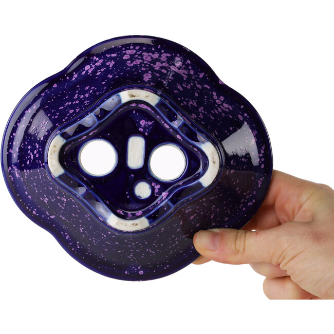 Pot à bonsaï violet Mokko par Heian Kosen - 153 x 140 x 53 mm