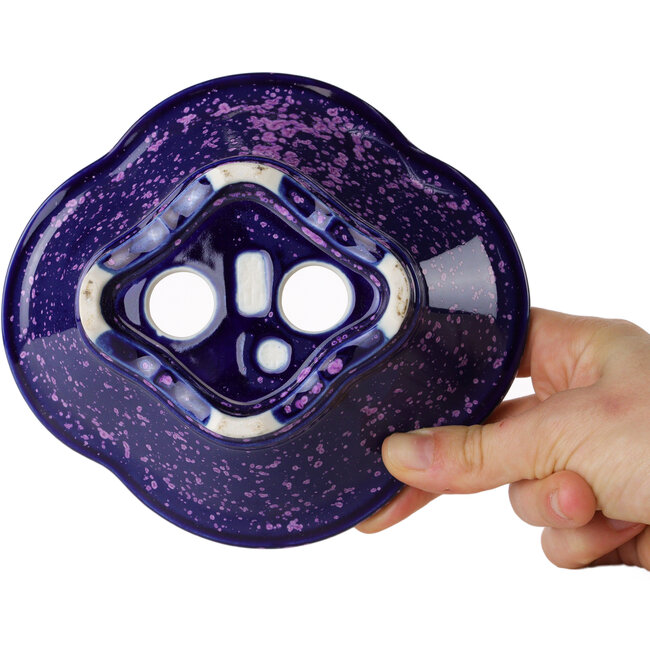 Pot à bonsaï violet Mokko par Heian Kosen - 153 x 140 x 53 mm