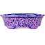 Ovaler lila Bonsaitopf von Heian Kosen – 180 x 142 x 52 mm
