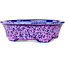 Maceta ovalada para bonsái violeta de Heian Kosen - 180 x 142 x 52 mm