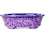 Maceta ovalada para bonsái violeta de Heian Kosen - 180 x 142 x 52 mm