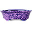 Ovaler lila Bonsaitopf von Heian Kosen – 180 x 142 x 52 mm