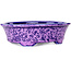 Maceta ovalada para bonsái violeta de Heian Kosen - 180 x 142 x 52 mm