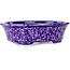 Oval purple bonsai pot by Heian Kosen - 180 x 142 x 52 mm