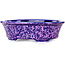 Ovale paarse bonsaipot van Heian Kosen - 180 x 142 x 52 mm