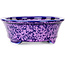 Vaso bonsai ovale viola di Heian Kosen - 180 x 142 x 52 mm