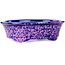 Ovale paarse bonsaipot van Heian Kosen - 180 x 142 x 52 mm