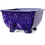 Pot à bonsaï carré violet de Heian Kosen - 133 x 133 x 80 mm