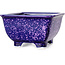 Pot à bonsaï carré violet de Heian Kosen - 133 x 133 x 80 mm