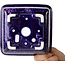 Pot à bonsaï carré violet de Heian Kosen - 133 x 133 x 80 mm