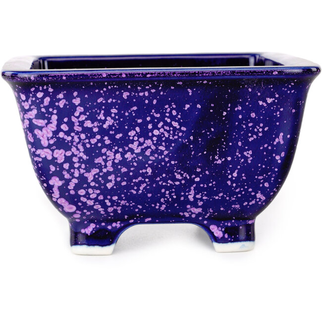 Maceta cuadrada morada para bonsái de Heian Kosen - 133 x 133 x 80 mm