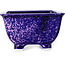 Pot à bonsaï carré violet de Heian Kosen - 133 x 133 x 80 mm
