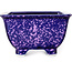Maceta cuadrada morada para bonsái de Heian Kosen - 133 x 133 x 80 mm