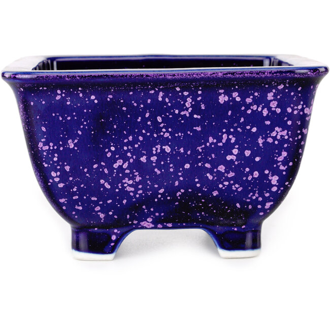 Maceta cuadrada morada para bonsái de Heian Kosen - 133 x 133 x 80 mm