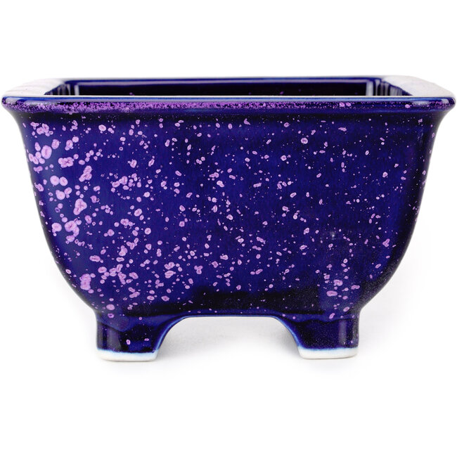 Maceta cuadrada morada para bonsái de Heian Kosen - 133 x 133 x 80 mm