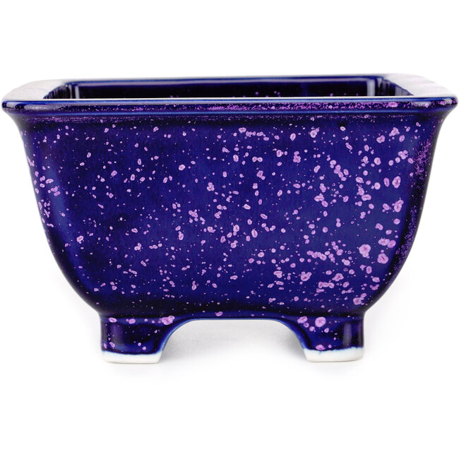 Pot à bonsaï carré violet de Heian Kosen - 133 x 133 x 80 mm