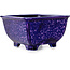 Pot à bonsaï carré violet de Heian Kosen - 133 x 133 x 80 mm