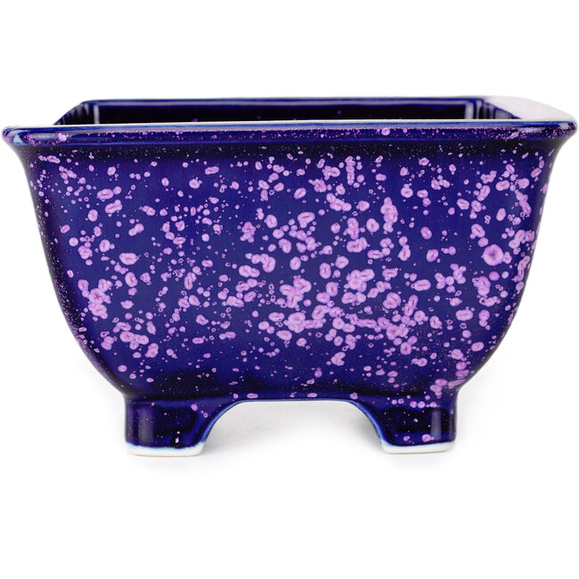 Maceta cuadrada morada para bonsái de Heian Kosen - 133 x 133 x 80 mm