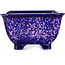 Vaso bonsai quadrato viola di Heian Kosen - 133 x 133 x 80 mm