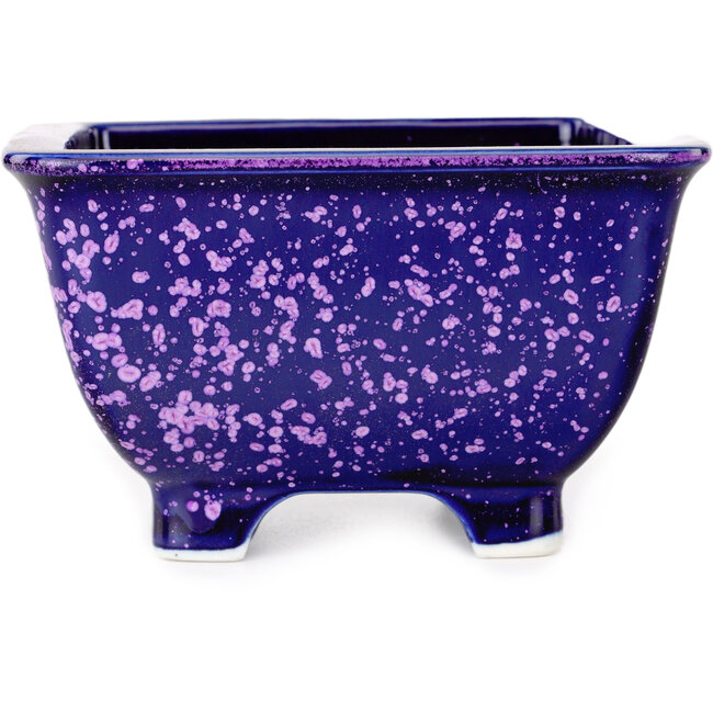 Maceta cuadrada morada para bonsái de Heian Kosen - 133 x 133 x 80 mm